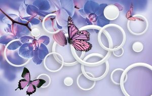Фотообои Нежные 3D бабочки