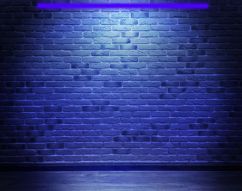 Фотообои Стена с синей подсветкой
