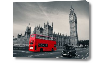 Картина лондонский автобус